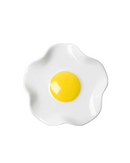 Descanso de Colher de Cerâmica em Formato de Ovo Frito