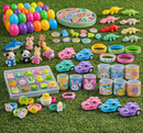 Kit de ovos plásticos recheados com brinquedos surpresa