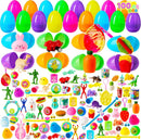 Kit de ovos plásticos recheados com brinquedos surpresa