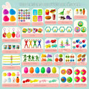 Kit de ovos plásticos recheados com brinquedos surpresa