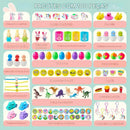 Kit de ovos plásticos recheados com brinquedos surpresa