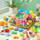 Kit de ovos plásticos recheados com brinquedos surpresa